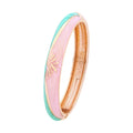 Daili Wholesale Cute Pink Blue Gradient Rose Gold Bracelet Bracelet Bangle for Girl Jewelry Bangle Custom Bangles
