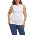 Wholesale Customized High Quality Casual Breathable Solid Round Neck Sleeveless Tank Top Outside Wear One Piece Vest for Women