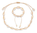 Wholesale Real Natural Cowrie White Black Shell Choker Necklace for Women