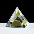 Wholesale Home Decoration Clear Crystal Pyramid Healing Meditation Orgone Glass Orgonite Pyramids