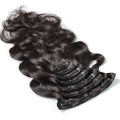 Raw Body Wave Clip in Hair Extensions 100% Human Hair Natural Color Wave Wholesale Hair Vendor