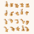 G2438 Wholesale Stainless Steel 18K Gold Plated Mini Bubble Balloon Alphabet Letter Initial Charm Fashion Jewelry Pendants