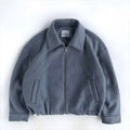 OEM Custom Men's Vintage High Quality Metal Zipper Canvas Filled Cotton Men Work Jacket Streetwear Boxy Cropped Jacket for Men