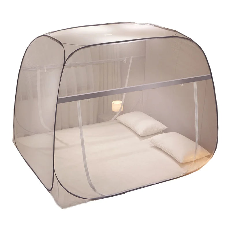 Free-Installation Summer Folding Tightly Net Bed Tent Mosquito Canopy for Home Use