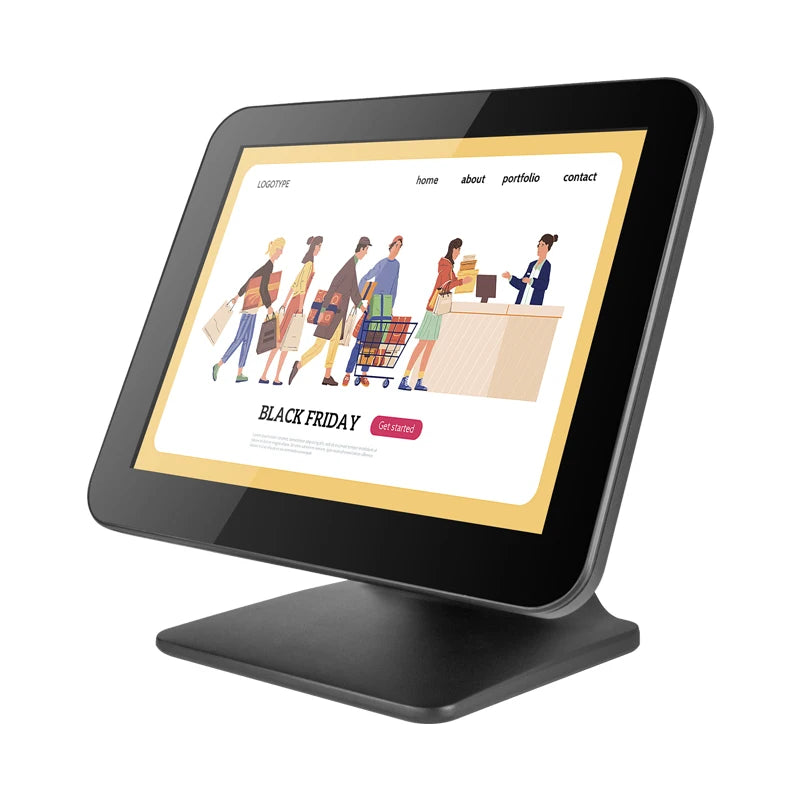 Foldable Pos Train Ticket Machine Modern Pos System All in One