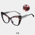 Custom Logo New Trendy Anti-blue Light Glasses for Women Retro TR90 Prescription Optical Myopic Frames Cat Eye Eyeglasses 2025