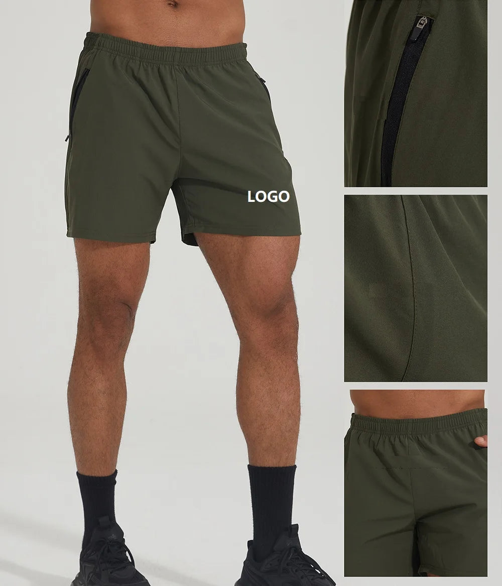 Sport Shorts US Size Summer Quick Dry 100% Polyester  Side Pocket Sports Gym Basketball Running Fitness Shorts for Men
