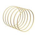 Tailai Carved Eco-Friendly Wooden Circle Bamboo Floral Macrame Hoop Ring DIY Dream Catcher Wedding Wreath Decor Wall Hanging