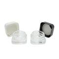 Luxury 3ml 5ml 7ml Gram Mini Jar Smell Proof Concentrate Container clear Thick Wall Childproof Small Glass Jar