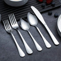 Custom Stainless Steel Traditional Cutlery Sets Wedding Silverware Weddings Tableware Travel Silver Flatware Set