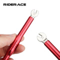 RIDERACE 1PC Bicycle Spokes Wrench Aluminum Alloy Road Bike Wheel Rim Spanner Correction Installation Spoke Cap MTB Repair Tool