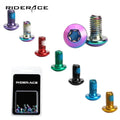 RIDERACE 12PCS Bicycle Disc Brake Rotor Bolts T25 M5x10mm MTB Bike Alloy Steel Disc Brake Rotor Non-slip Colorful Fixing Screws