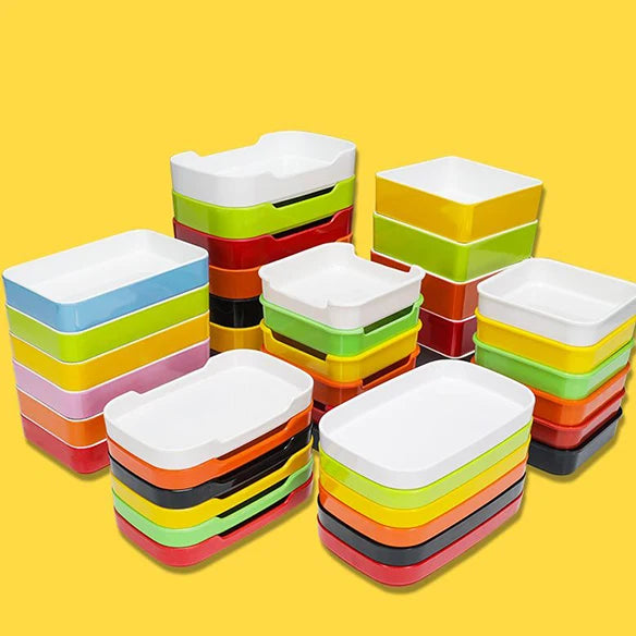 OEM Welcome Plates Sets Dinnerware 100% Melamine Hot Pot Dishes Plastic Stackable Melamine Plates for Hot Pot