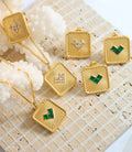 Fashion Tarnish Free Waterproof 18k Gold Plated Stainless Steel Gold V Shape Zircon Necklace Earrings Jewelry Set Women
