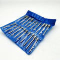 20pcs 6mm Diamond Burr Grinding Head Mounted Point Engraving Drill Bit for Dremel Rotary Tools Glass Stone Jade