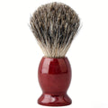 ZY Pure Badger Hair Brown Schima Wood Handle Salon Barber Tool Shaver Brush for Men's Wet Shaving Grooming Tool Men Daily Use