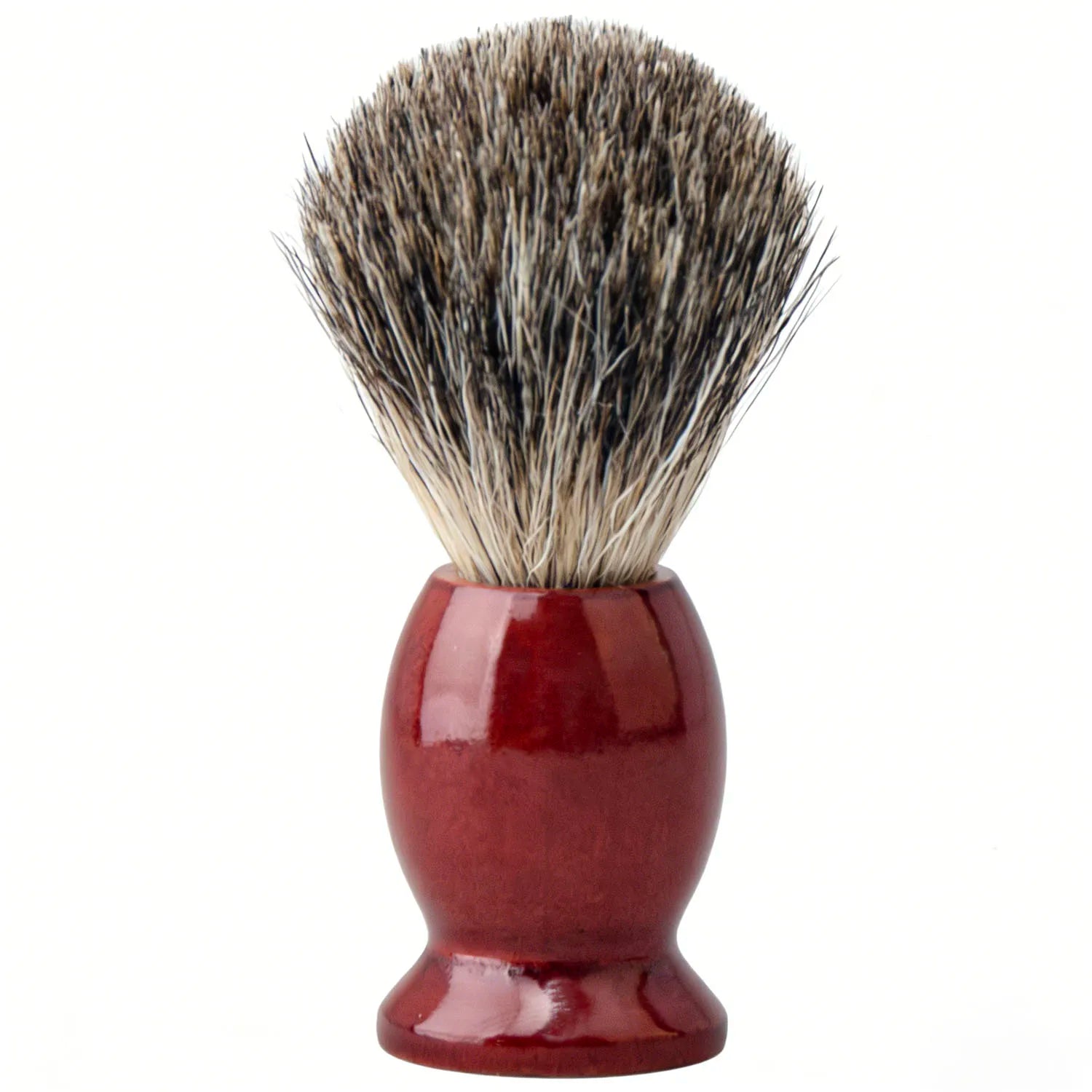 ZY Pure Badger Hair Brown Schima Wood Handle Salon Barber Tool Shaver Brush for Men's Wet Shaving Grooming Tool Men Daily Use