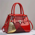 Female Low Price Pu Leather Tan Vintage Leather Hand Bag with Lock