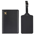 High Quality Passport Cover Holder Custom Pu Leather Passport Holder and Luggage Tag Set