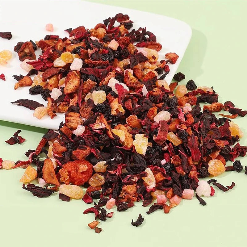 Enchanted Purple Chamber Healthy Blended Fruit Flavor Loose Tea Freshly Processed in Bulk Bag Packaging