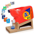 Wooden Laundry Detergent Holder  Dispenser and Drip Holder for Laundry Room Organization - Wooden Soap Cup Storage  Holder
