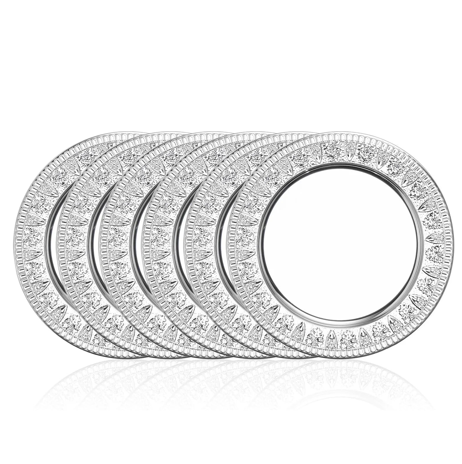 Wholesale 30cm Stainless Steel Gold for Charger Plate Eco-Friendly Wedding Dinner Plate Dishwasher Safe Minimum Order 50pcs