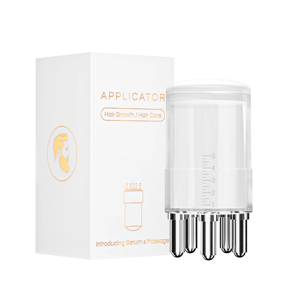 Customized Wholesale Portable Scalp Massage Applicator for Leading-in Hair Growth Serum and Scalp Oil Treatment Comb