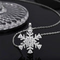 Hot Selling 925 Sterling Silver Snowflake Christmas Vvs Vs Moissanite Pendant Women's Gift Necklace Jewelry with GRA Certificate
