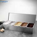 304 Seasoning Box Stainless Steel Ingredients Box Cheese Sauce Salt Sugar Box Spice Jar Baking Tool