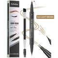 Private Label Makeup Positioning Eyebrow Pen Slim 2 Fork Nib Professional Waterproof Long Lasting Fast Dry Liquid Eyebrow Pencil