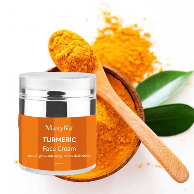 Private Label Organic Tumeric Face Cream Anti Acne Whitening Brightening Moisturizer Face Cream Lotion