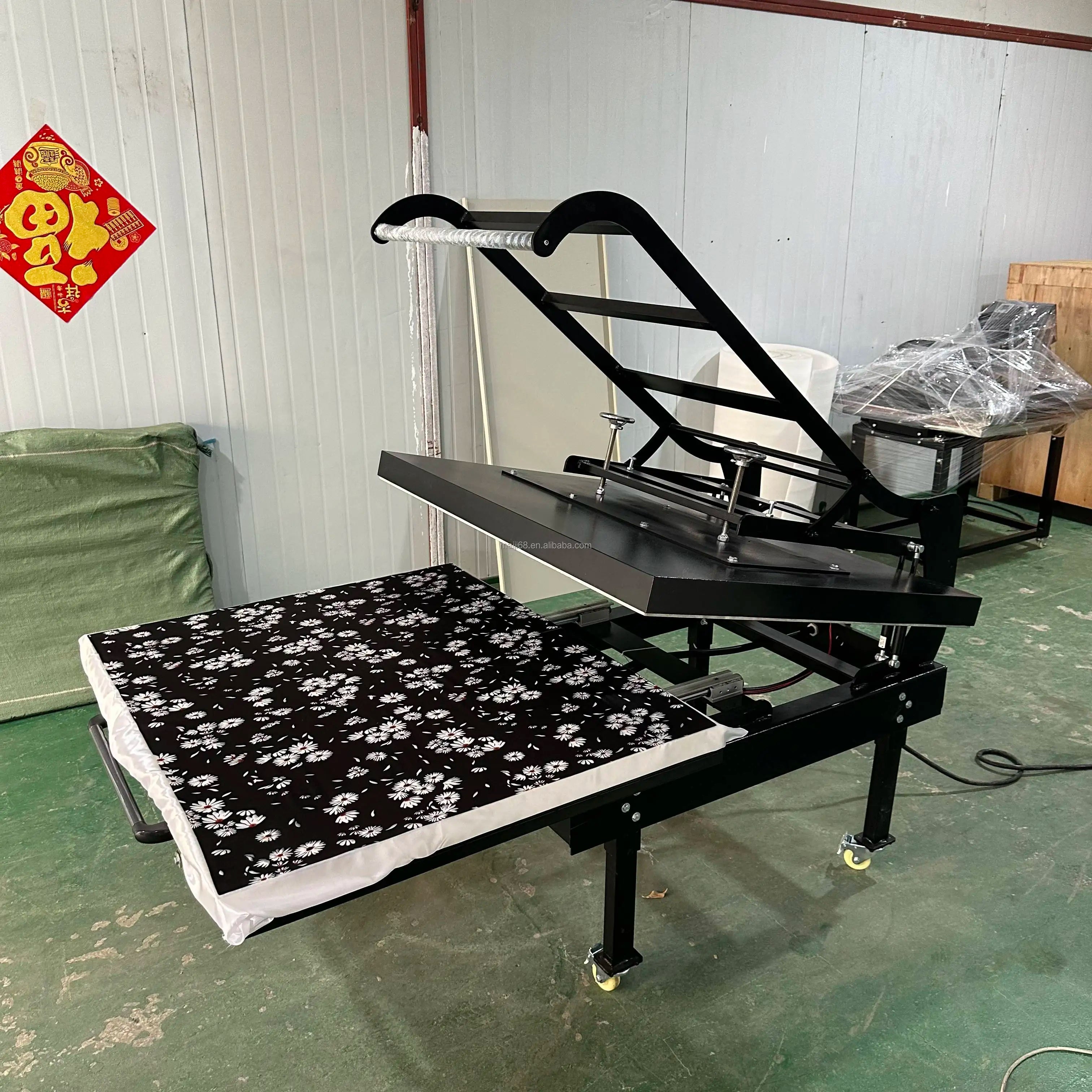 Large Format 100x120 Sublimation Heat Press Machine 39x47 Inch Garment Provided Pressure Vessel Flatbed Printer Automatic Manual