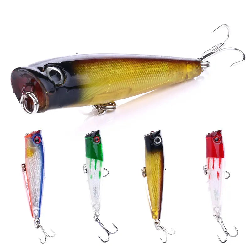 Wholesale PO021 6.5cm 6.6g Artificial Hard Bait Floating Mini Popper Fishing Lures