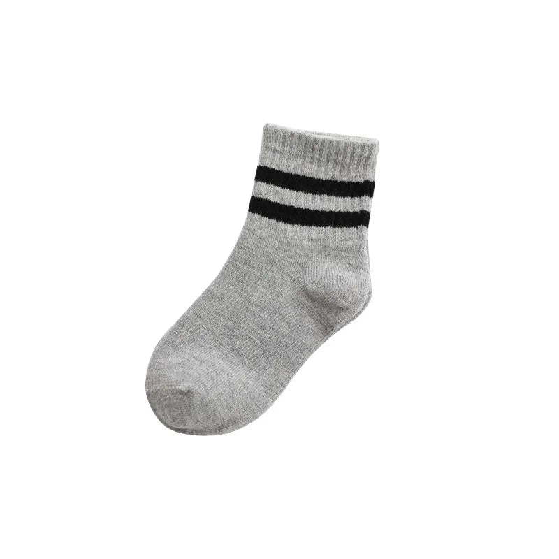 Boys Girl Crew Sport Cotton Jungle Beach Socks Cheapest Stocking Wholesale Autumn Kids Socks Solid Absorb Sweat Anti Odor