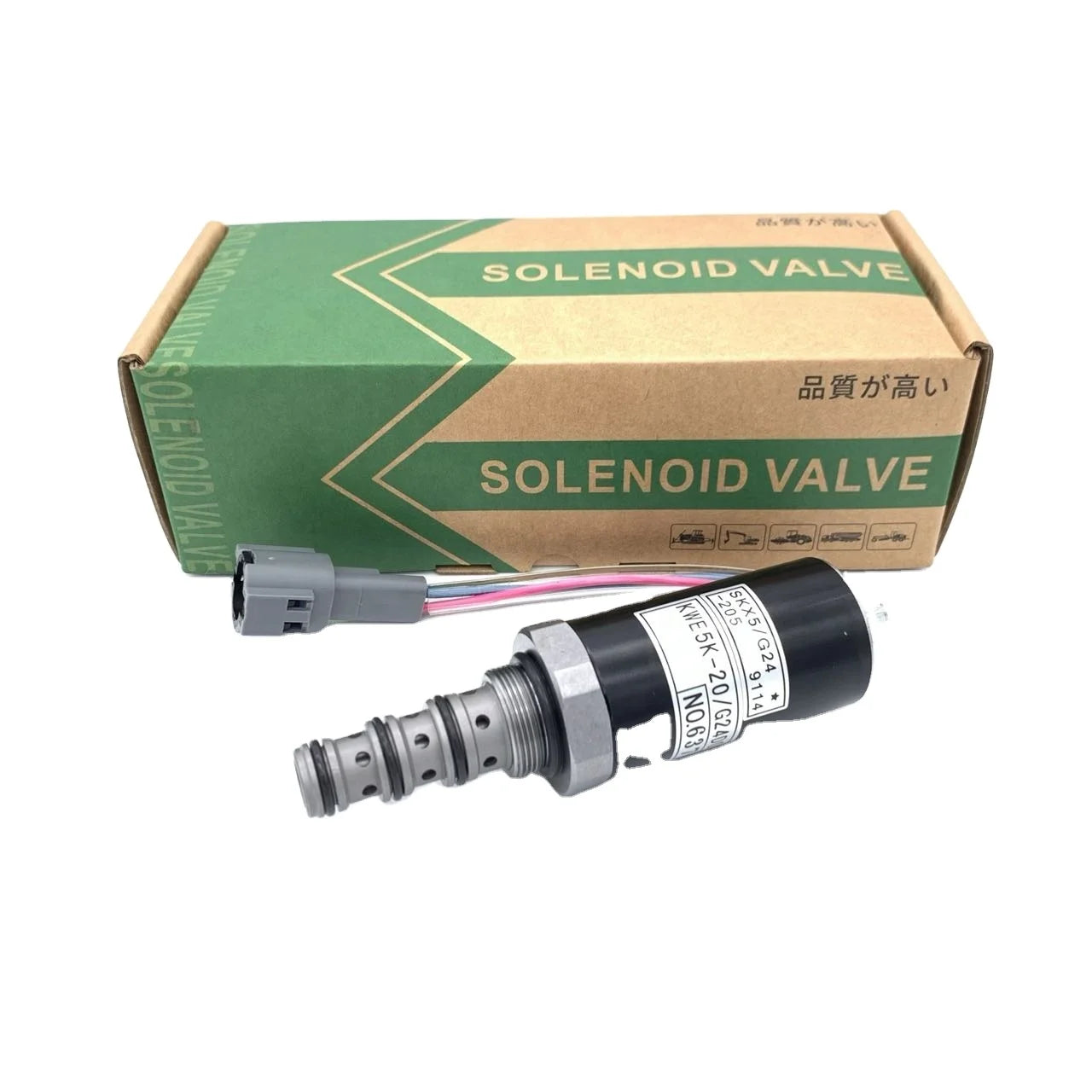 KWE5K-20/G24D05 Hydraulic Solenoid Valve 669-43000101 For  HD820-1 HD820-2 HD820-3 Excavator
