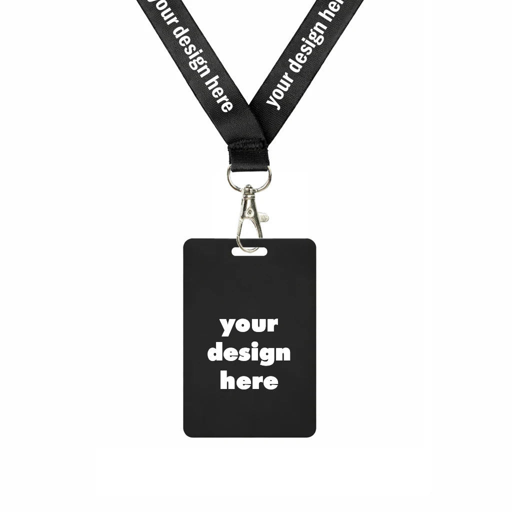 Custom Printed Lanyard with Event Passes Conference ID Badge Holder for Office Staff Exhibitions