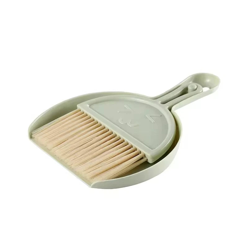Home Desktop Mini Broom Keyboard Cleaning Brush Small with Dustpan Small Broom Set Computer Cleaning Brushes