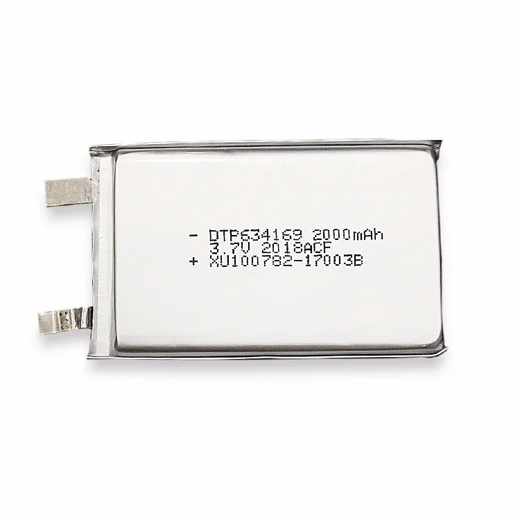 Hot Sale Cell Lithium Polymer Batteries DTP 634169 Li-Polymer 3.7v 2000mah Lipo Battery Cell with Cheap Price