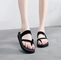 INS Fuzzy Anti-Slippery PU Upper Lightweight Women's Beach Sandals Fashion Summer Multi Colors Outdoor Flip Flops