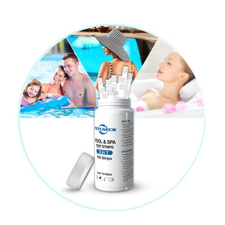 3 in 1 Pool and SPA Water test Strips