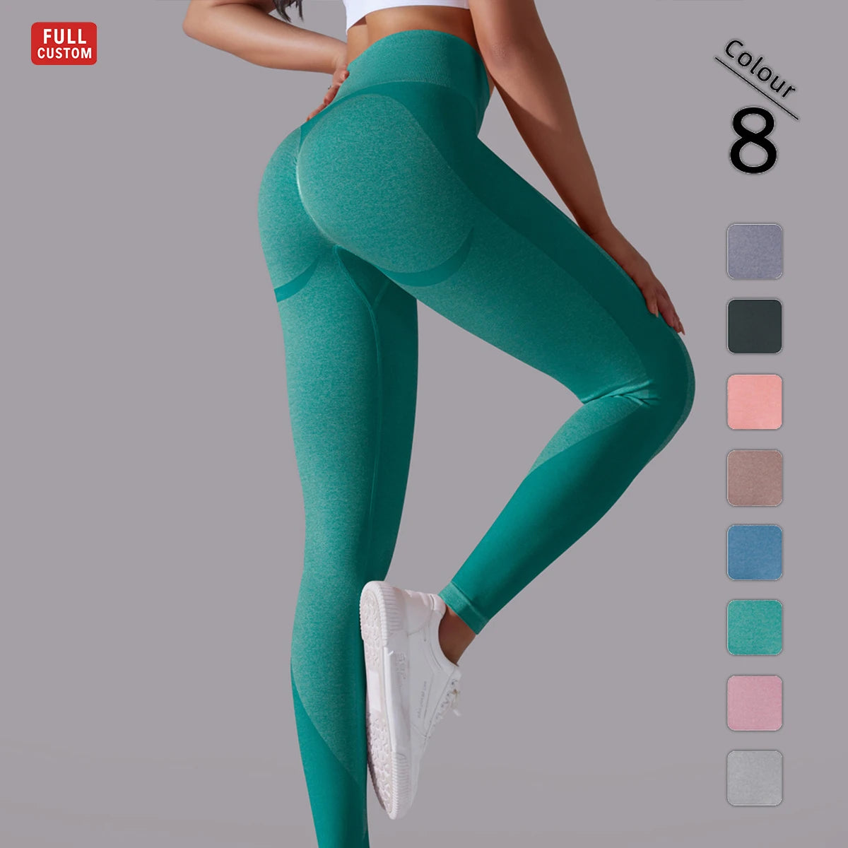 Custom High Waist Seamless Leggings Workout Sports Compression Yoga Pants Leggings for Women