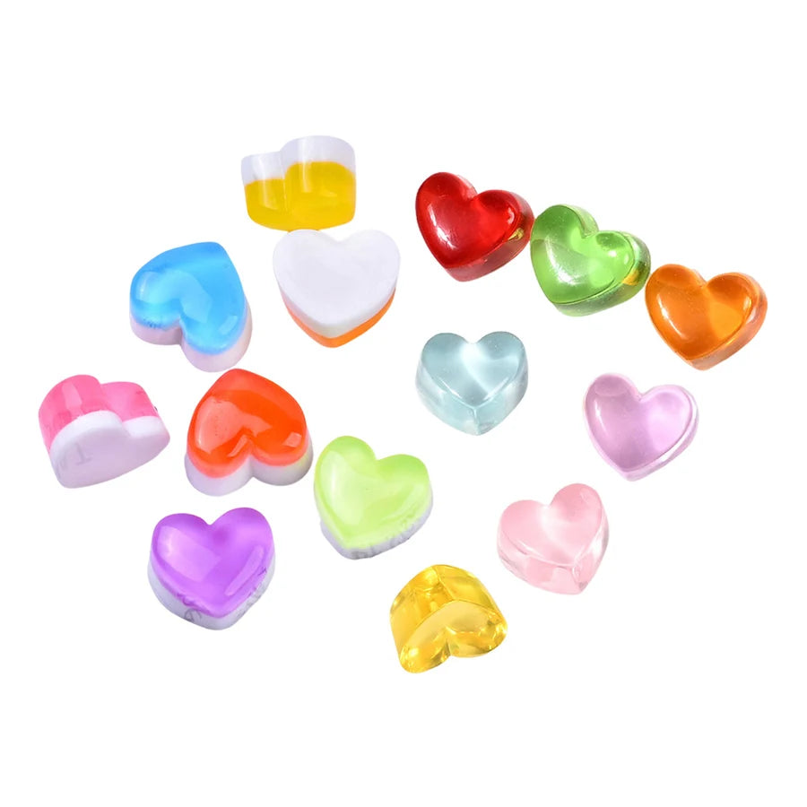 Hot Sale Summer Style Diy Accessories Resin Charm Simulation Heart Candy for Earring Making