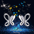 Fashion butterfly Jewellery 925 Sterling Silver Jewelry Earrings for Girls