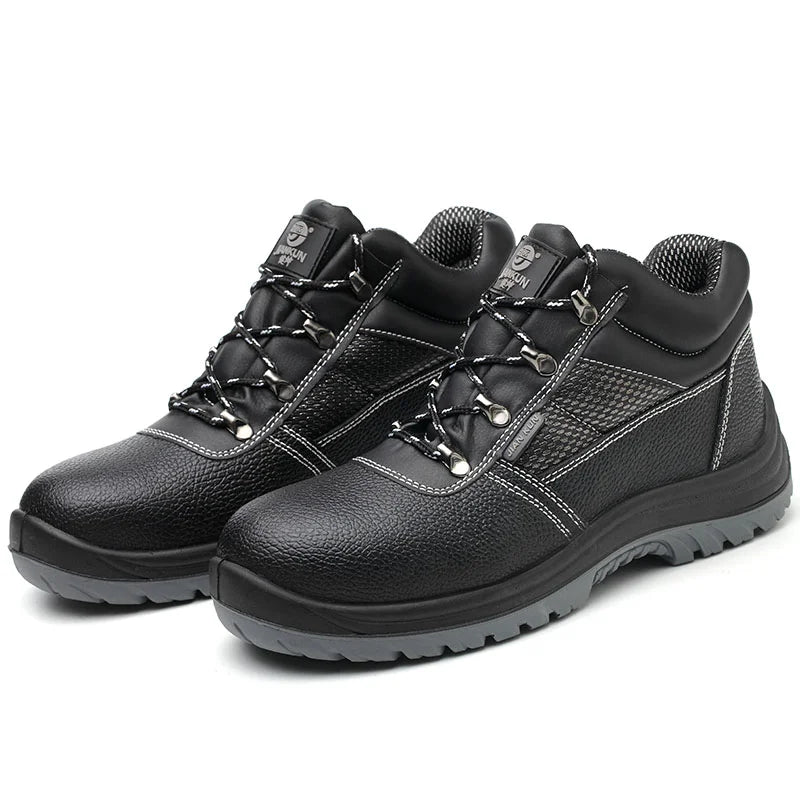 Hot Selling Cheap Men's Summer Winter Autumn Work Industrial Steel Toe CE Certified Anti-smashing Safety Shoes PU Upper Mesh