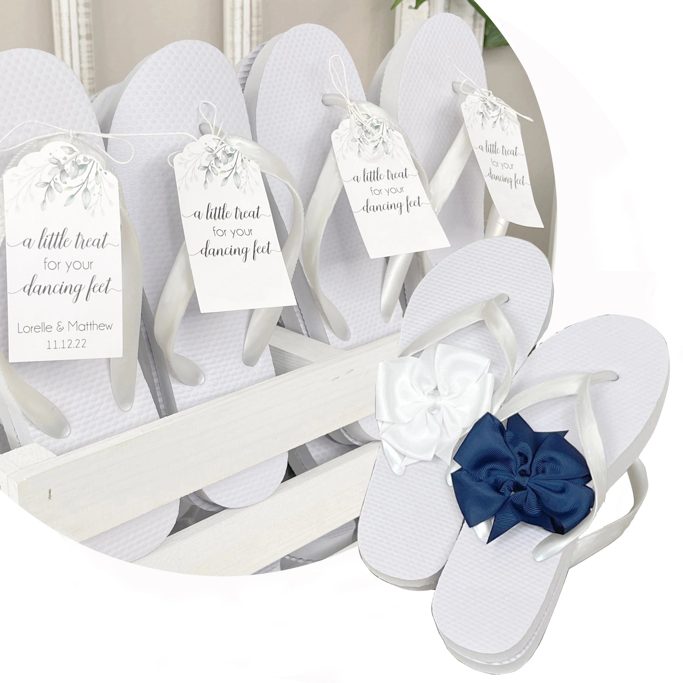 White Wedding Flip Flops Beach Bridal Flipflops Womens Wedding Flip Flop for Guests