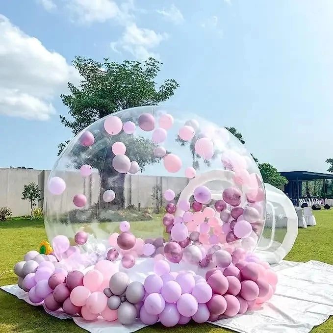Transparent PVC Igloo Dome Tent Inflatable Bubble House for Outdoor Christmas Graduation Camping Father's Day Thanksgiving