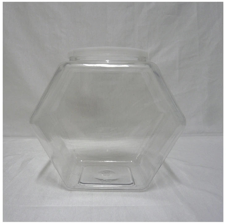 850ml 1500ml 2150ml 3600ml 3800ml 4300ml 6200ml PET Fish Can Hexagonal Polygon Candy Cookie Storage Jar Package Storage tank