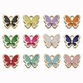 Trendy Alloy Enamel Butterfly Charms for Lovely DIY Necklace Bracelet Earring Pendant Jewelry Making