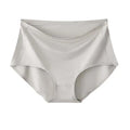 Wholesale Soft High Waist Seamless Panties Invisible Underwear Women Ice Silk High-rise Comfortable Quick Dry Laser Cut Panties