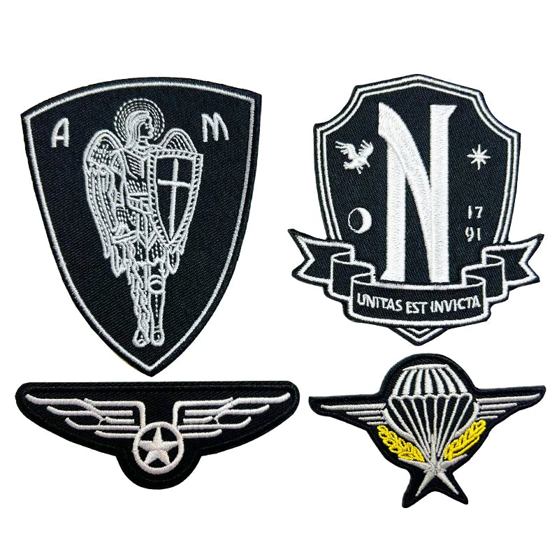 Custom Design Logo Letter Sew on Embroidery Full Embroidered Patches for Garment